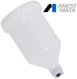 Бачок для краскопультов w-400, lph-400 с внутренней резьбой пластмассовый anest iwata (600мл)