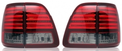 Фонари задние светодиодные тонированные в стиле Lexus (комплект) для Toyota Land Cruiser 100